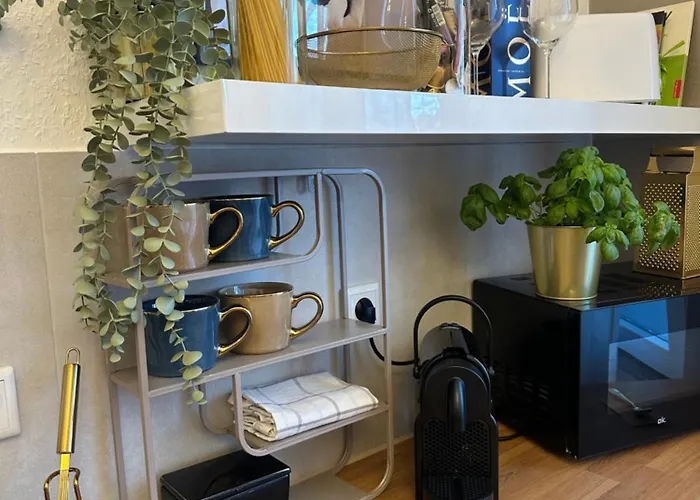 Premium-apartment Im Duisburger Sueden, Naehe Duesseldorf Flughafen & Messe, Komplett Ausgestattetes Mit Modernen Altbau-flair アパート *