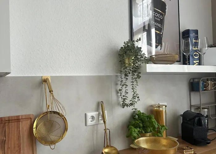 アパート Premium-apartment Im Duisburger Sueden, Naehe Duesseldorf Flughafen & Messe, Komplett Ausgestattetes Mit Modernen Altbau-flair ドゥイスブルグ