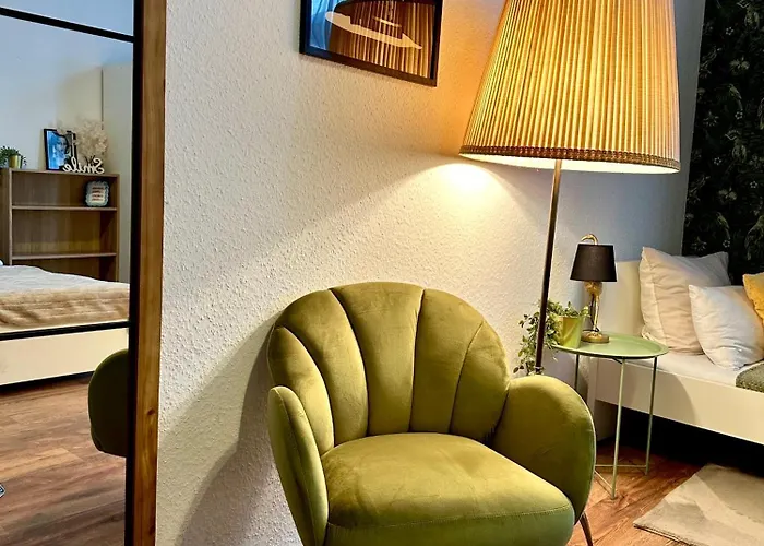 アパート Premium-apartment Im Duisburger Sueden, Naehe Duesseldorf Flughafen & Messe, Komplett Ausgestattetes Mit Modernen Altbau-flair ドゥイスブルグ